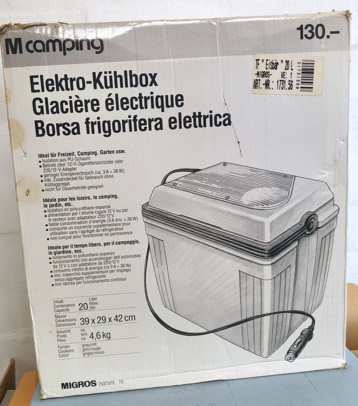 Coleman Frigoriferi & Refrigeratori: Kühlbox 12 V Coleman – Usato da Oberwil BL venduto da NTS-TopShop