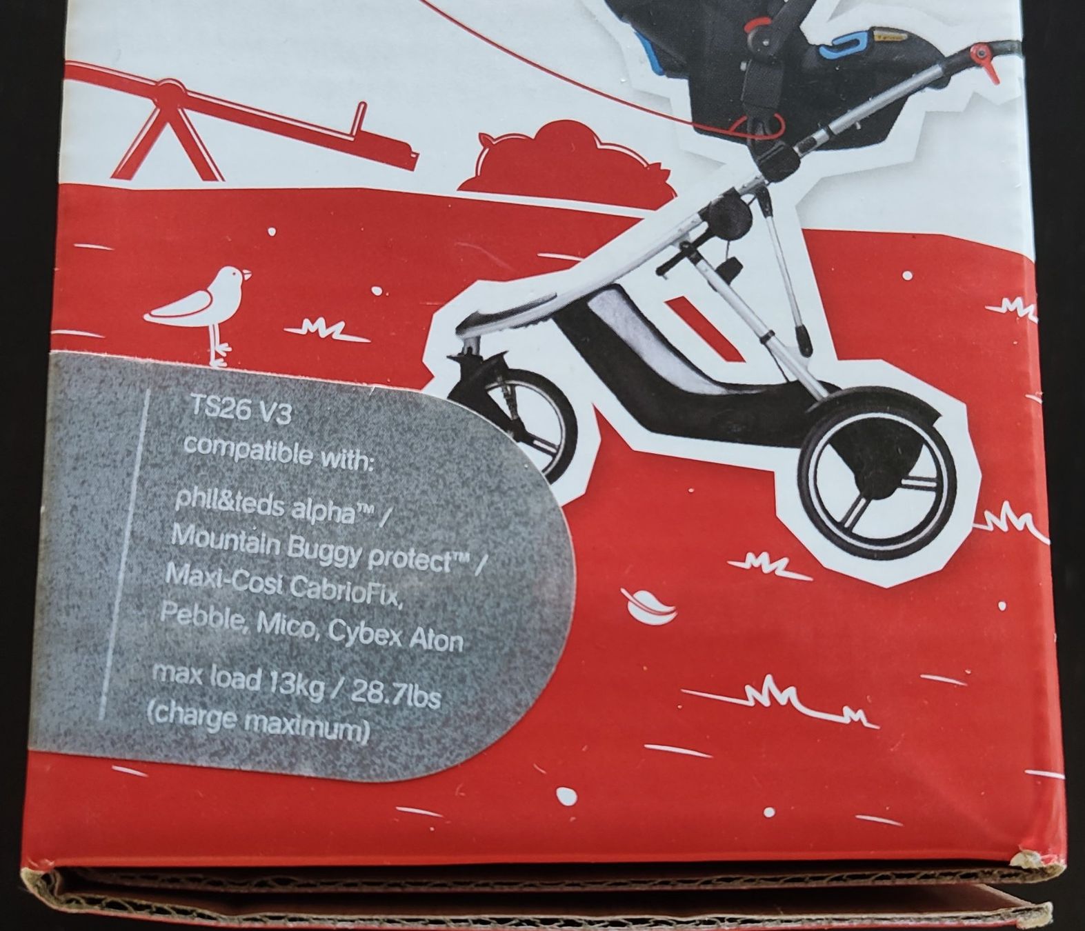Phil & Teds Carrozzine: Phil&Teds Autositz Adapter - TS26 V3 (2015) – Usato da Biberist venduto da Slick 8