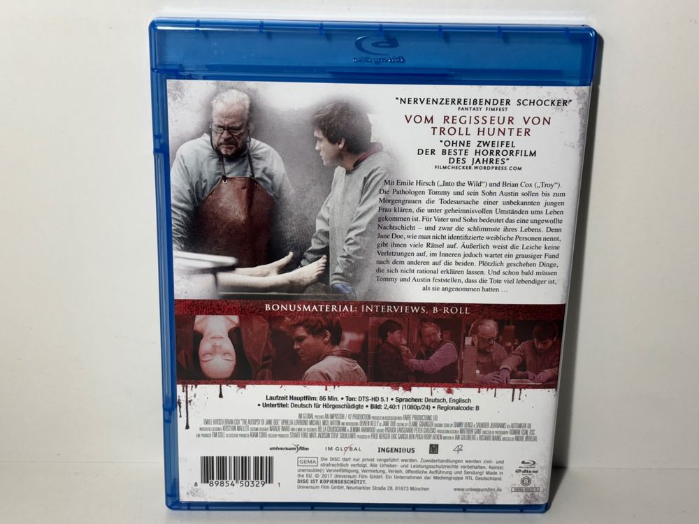 The Autopsy of Jane Doe Blu Ray | Kaufen auf Ricardo
