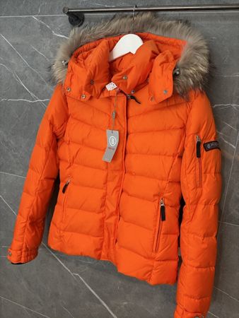 Bogner Fire+Ice Damen-Skijacke Orange mit Fell – Gr. 38 / M