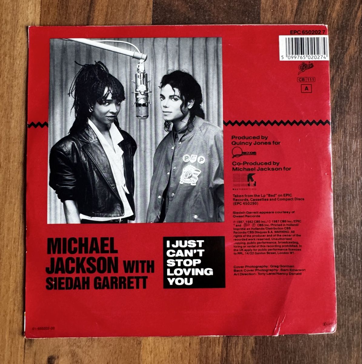 Dischi in vinile: Michael Jackson - I Just Can't Stop Loving You - 80s – Usato da Rorbas venduto da BlackstarRecords 1