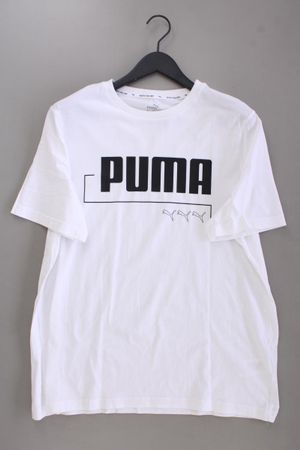 Puma Printshirt Gr. XL Kurzarm weiß