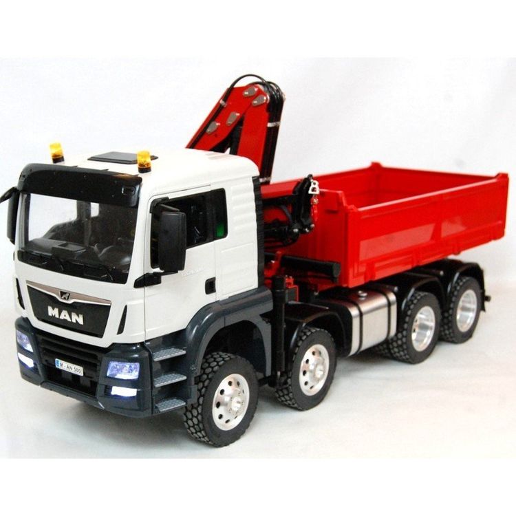 LKW MAN 8x8 RC aus Alu mit Hydraulikkran und Hydraulikkipper | Kaufen ...