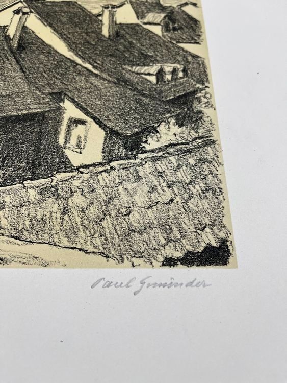 Grafiken & Lithographien: PAUL GMÜNDER LITHGRAPHIE SIGNIERT NUMMERIERT – Gebraucht aus Gersau von grafik-kunst 4