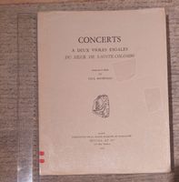 Concerts a 2 Viole (Gamben) von Saint Colombe. Grossformat