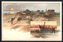 Willy Stoewer: Sylt, Blick auf Westerlan