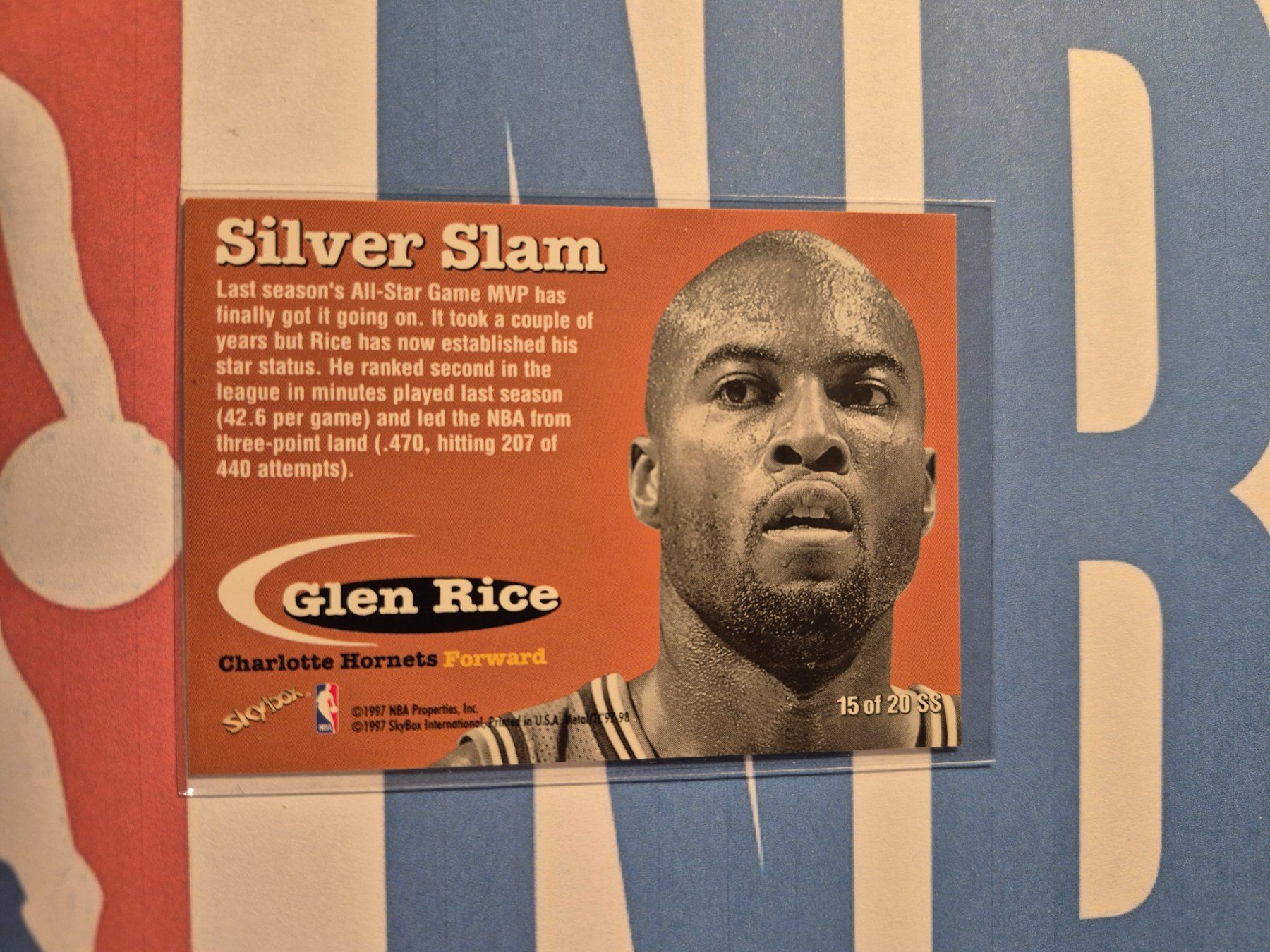 Nba Carte collezionabili: NBA Glen Rice Charlotte Hornets – Usato da Treiten venduto da Sauber73 1