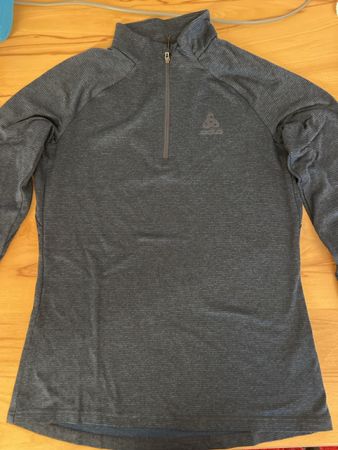 Odlo Damen Shirt, Grösse S, blau-schwarz gestreift