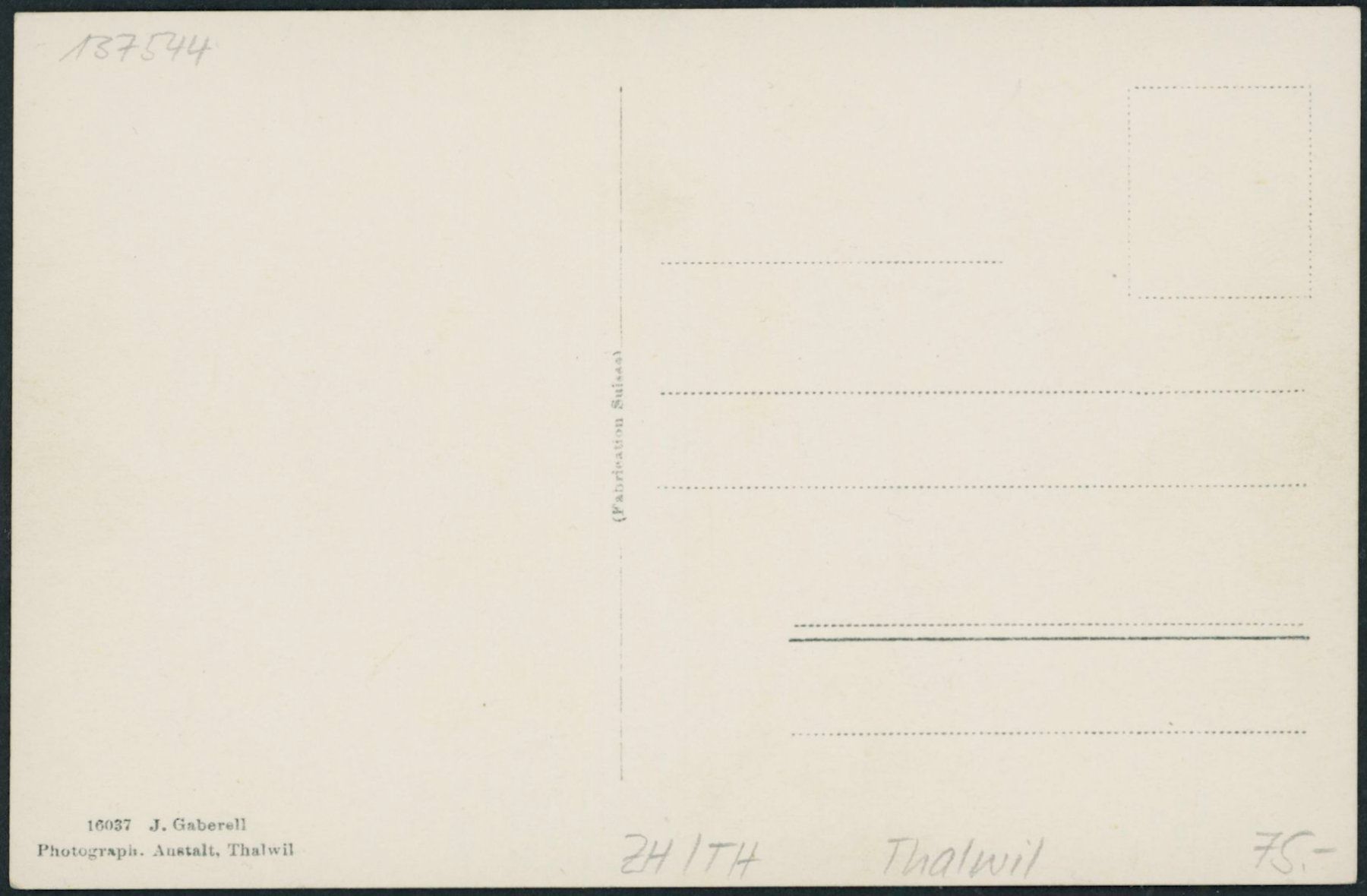 Cartoline postali: ZH Thalwil – Nuovo (secondo la descrizione) da Schindellegi venduto da stationary 1