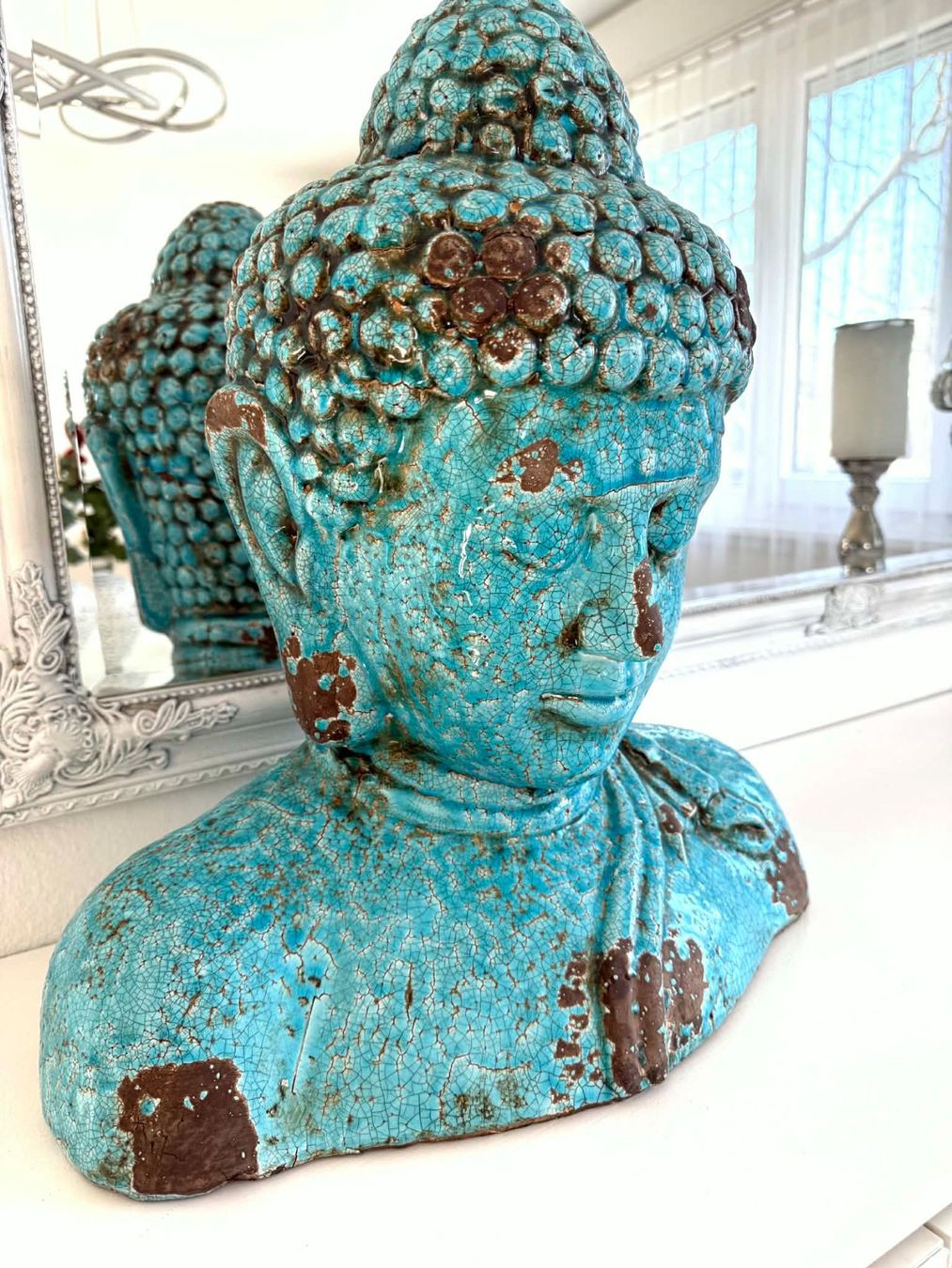 Statuette: TOP Deko Objekt - einzigartige Buddha Blau Vintage – Usato da Bern venduto da Miraitrading 1