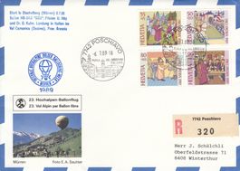 1989 Hochalpen Ballonflug Stechelberg > Pestalozzi Stiftung