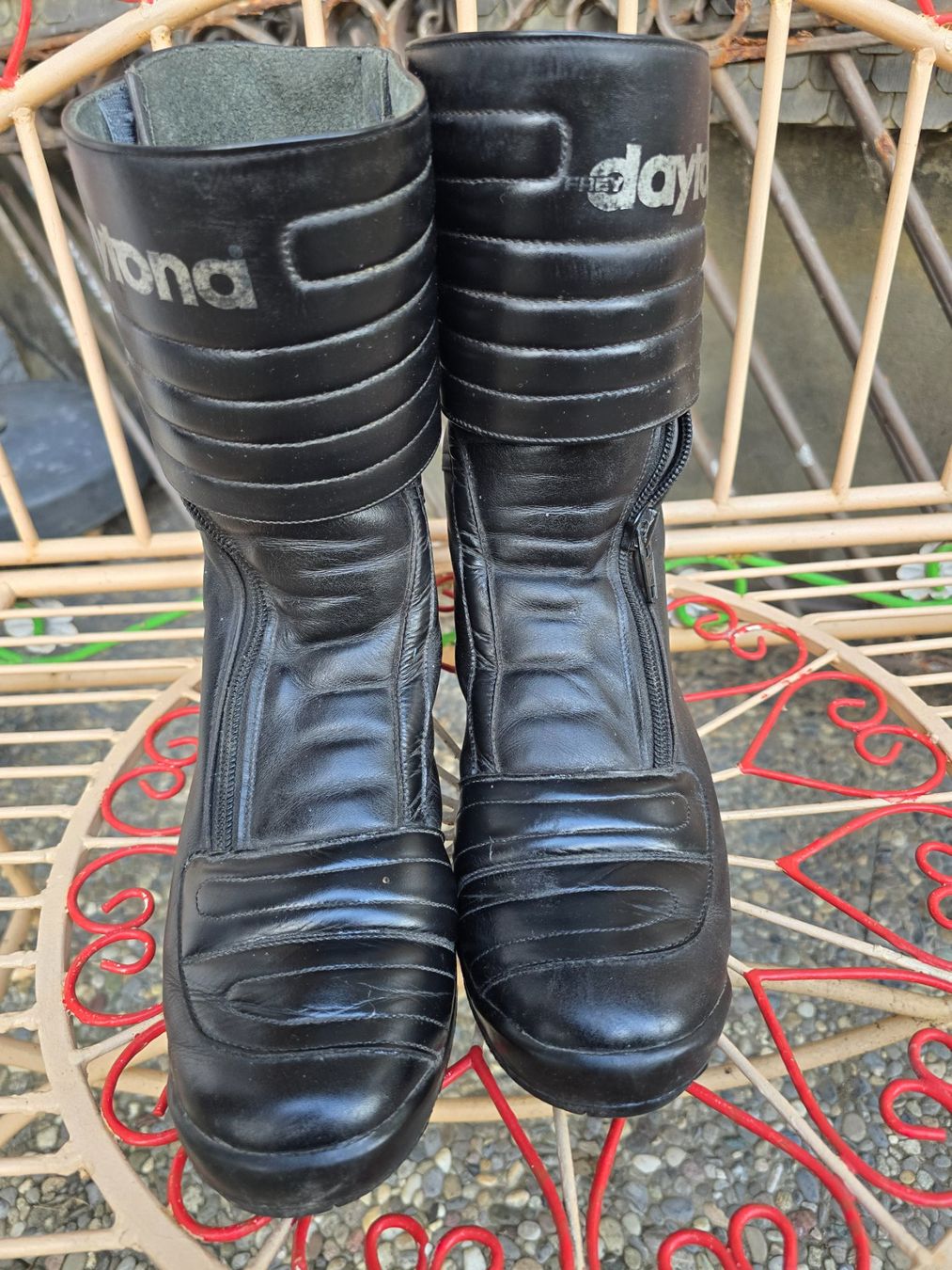 Scarpe da uomo: Motorradstiefel  Leder grösse 42,5-43 – Usato da Langrickenbach venduto da gisi-1 2
