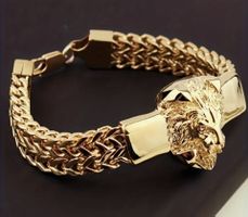 1 Stück /Goldfarbiges Armband  mit Löwenkopf.(Modeschmuck )