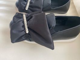 MUST HAVE - stylische Damenschuhe mit Perlen, nero, 39