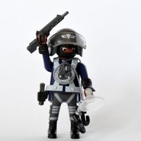PLAYMOBIL FI?URES 9443 SERIE 14 boys 07 SWAT AGENT‪