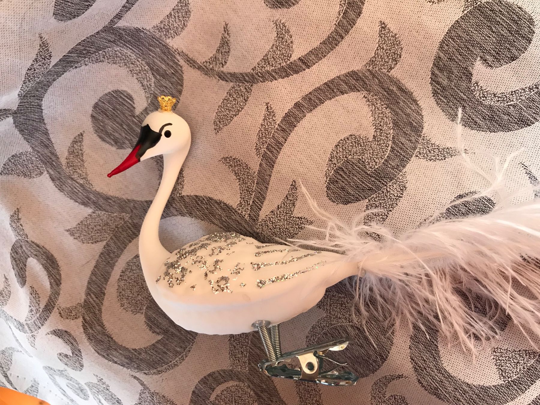 Tutte le decorazioni: Schwan Christbaumschmuck Vogel – Nuovo e nell'imballaggio originale da Alpnach Dorf venduto da marvo
