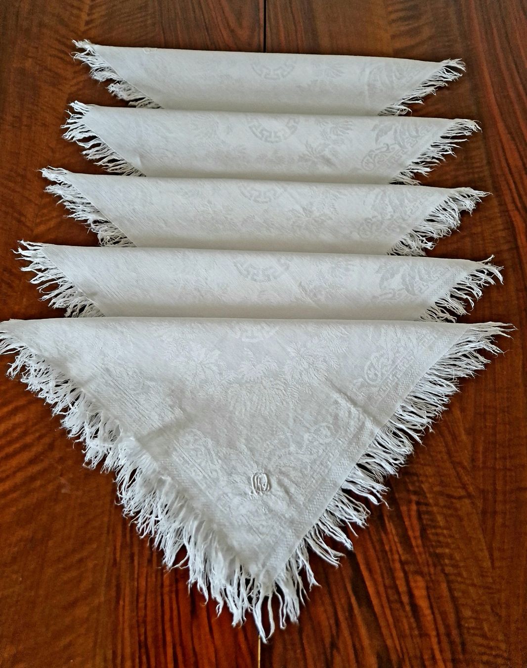 Biancheria da letto: Seidendamast Servietten 39x39cm. – Nuovo (secondo la descrizione) da Bern venduto da Antikbatik