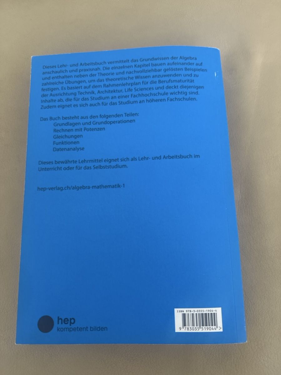 Libri: Algebra Mathematik 1 Hans Marthaler – Usato da Stallikon venduto da michwimi 1