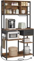Küchenregal mit Steckdose – für Mikro, Kaffee & Toaster