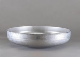 Klöpperboden Ø 350 mm aus rostfreiem Stahl