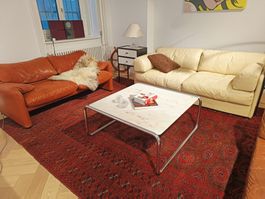 XXL Vintage Afghan Bokhara Teppich 380x250cm  Handgeknüpft