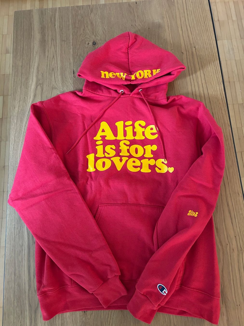 Pullover & Sweatshirts: ALIFE X Champion Hoodie – Gebraucht aus Flawil von bridge28