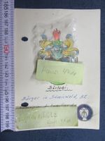 FAMILIENWAPPEN " BÄRTSCHI SUMISWALD BE " KARTE 15x10cm