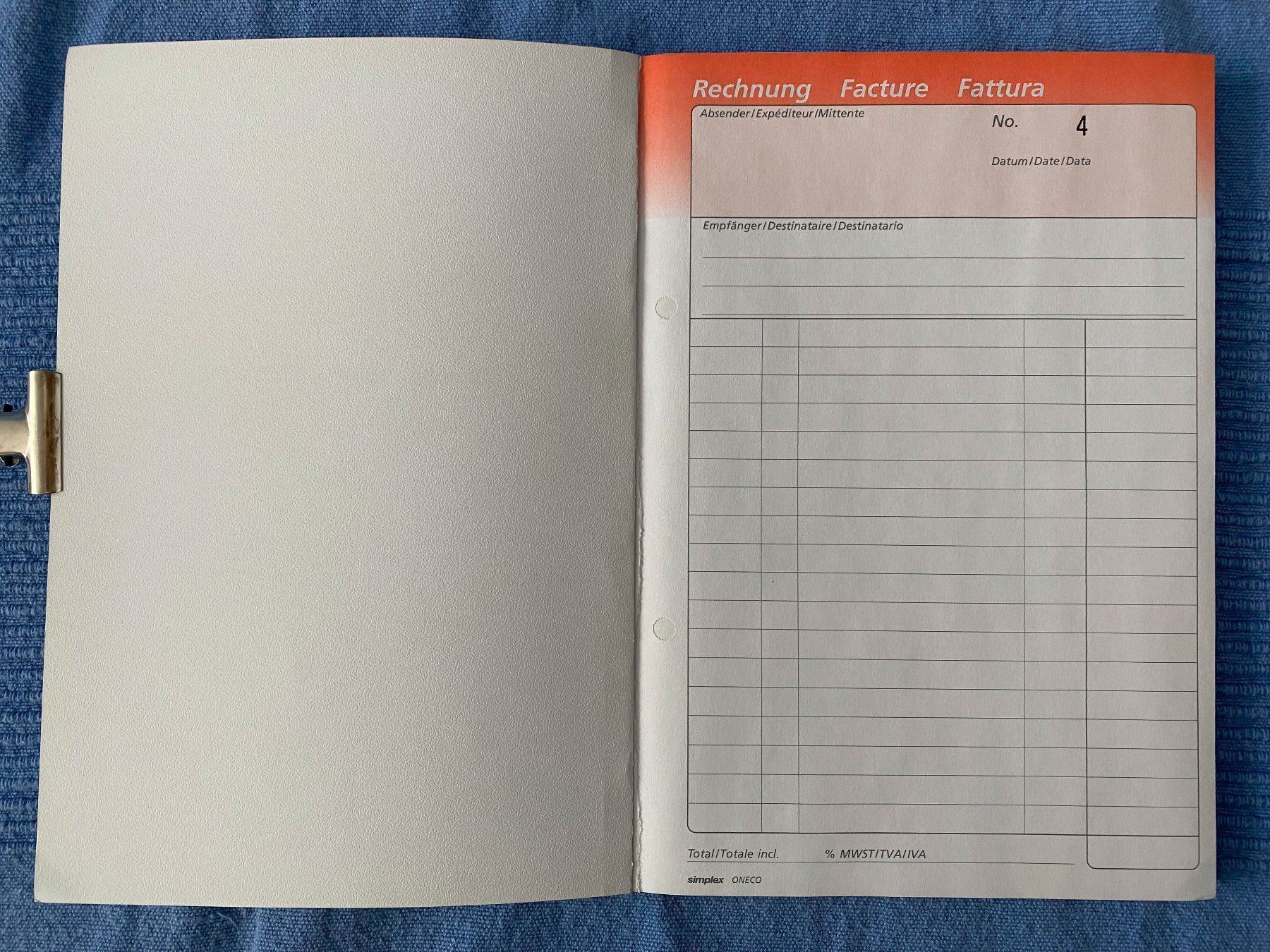 Schreibblöcke: Durchschreibebuch Rechnungen A5 – Gebraucht aus Egolzwil von Bubbly76 2