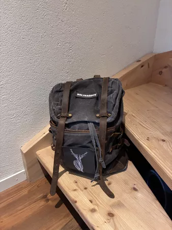 Vintage Rucksack Holzbrüder