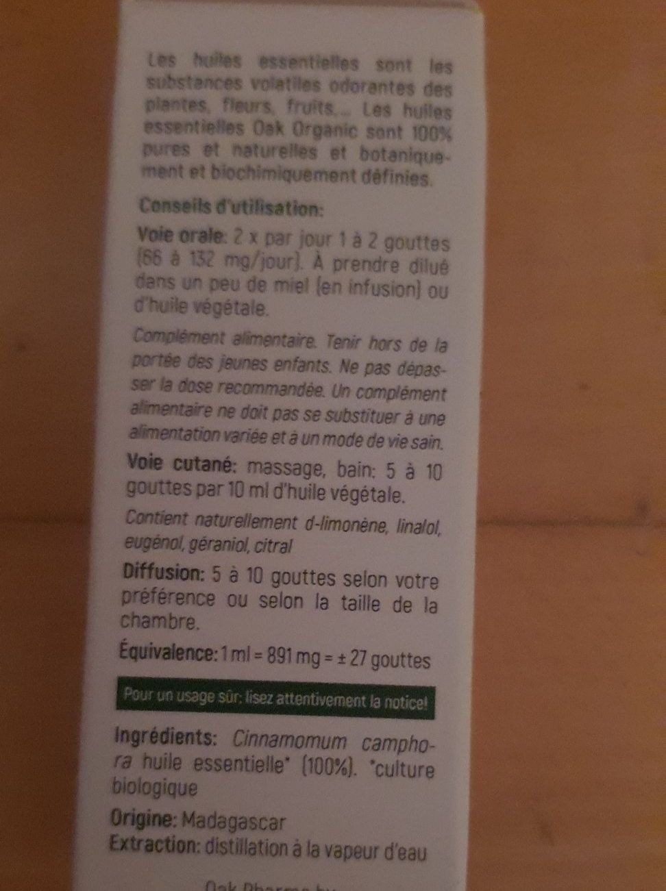 Ätherische Öle: Oak, Ravintsara, Aromatherapie, Cinnamomum Camphora, äö – Neu und originalverpackt aus Zollikerberg von Nice_Name 1