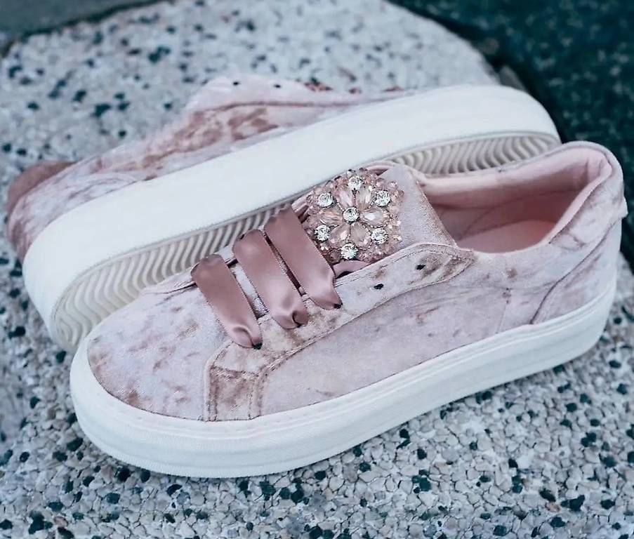 Graceland Damenschuhe: LUXUS SNEAKER SAMT ROSA GR.37 GRACELAND – Gebraucht aus Reutigen von nikolka01 1