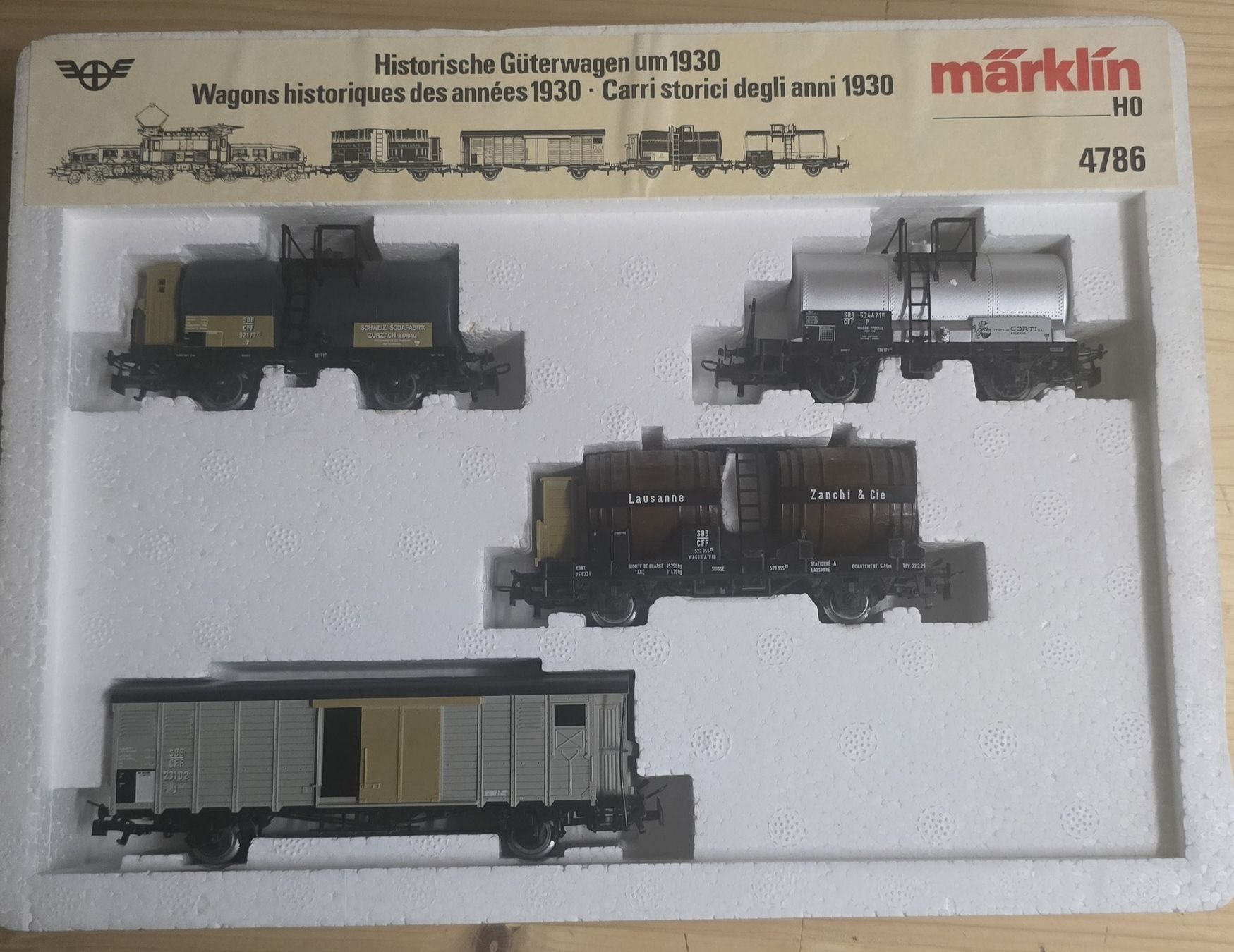 Märklin Modellini di ferrovie: Coffret Marklin HO 4786 Wagons historiques – Usato da la cibourg venduto da t-m-a