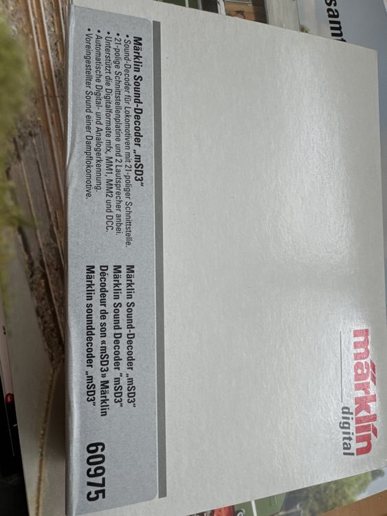 Décodeur Sonore Märklin 60975 MSD3 Neuf - Train Miniature H0 - Emballé D'origine