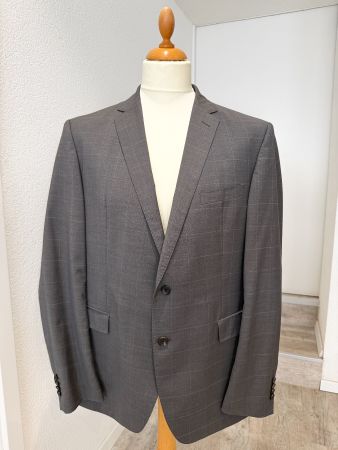 Windsor Sakko Grau Gr. 54 – Schurwolle – Made in Portugal
