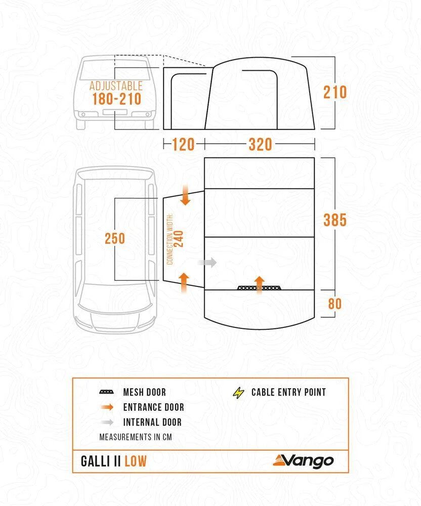 Vango Verande & Tende da sole: Busvorzelt Vango Galli II LOW – Usato da Stetten AG venduto da graubaer51 1