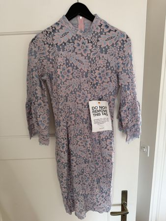 Neues Damen Kleid Spitze rosa blau von Paper Dolls