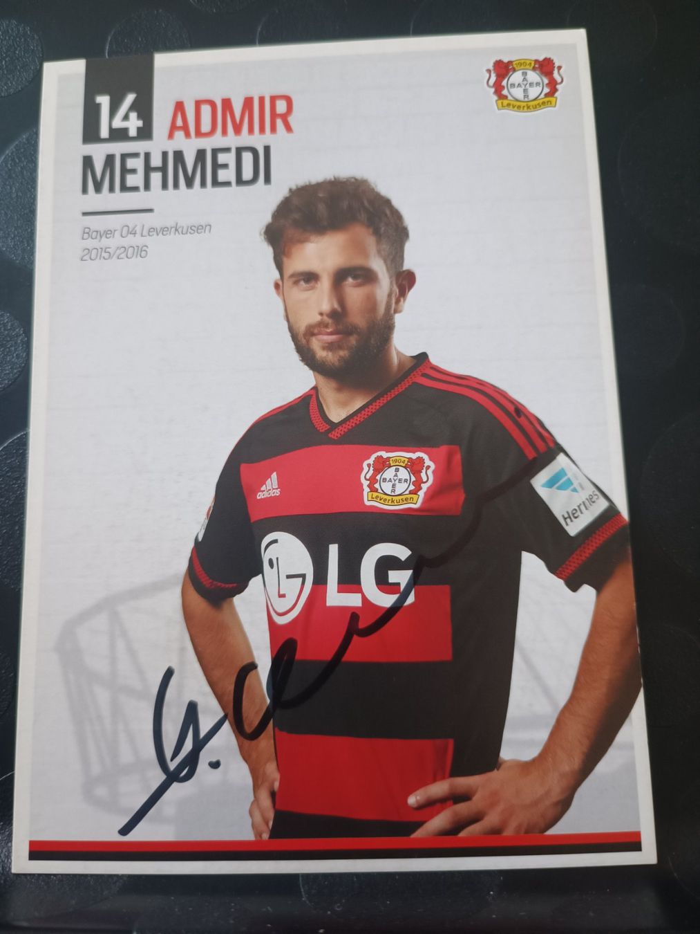 Autografi: Admir Mehmedi - handsignierte Autogrammkarte – Usato da Menziken venduto da Artographs