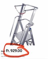 neue Alu-Stufen-Stehleiter, gr Standplattform, 6 Stufen