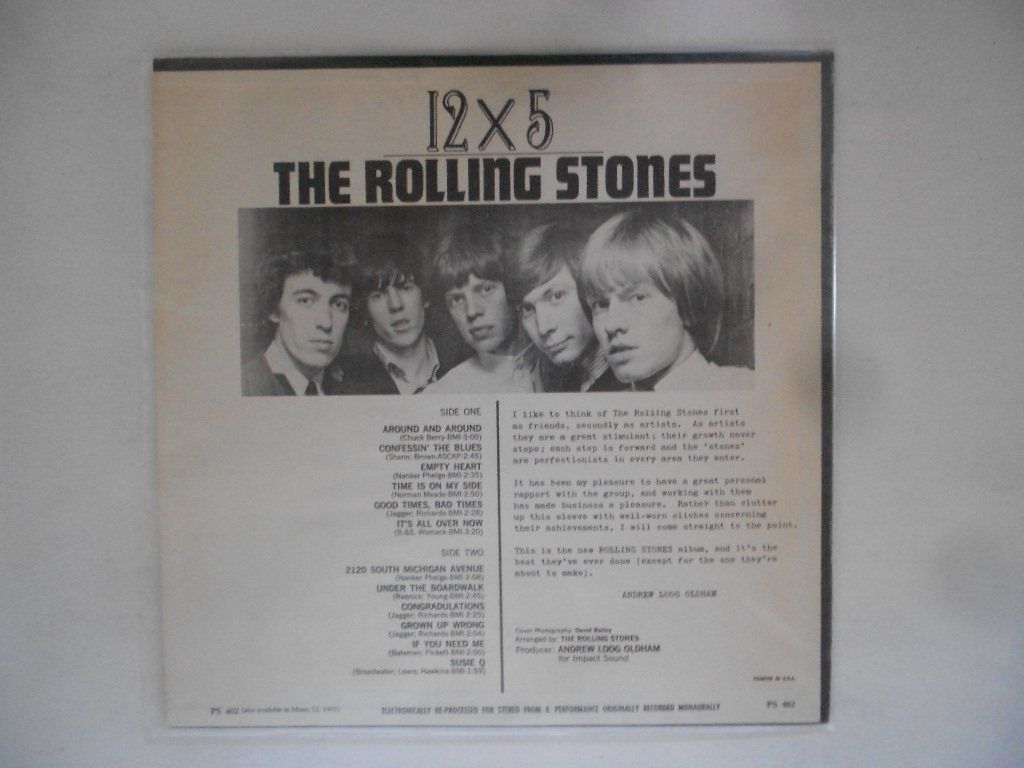Vinyles: THE ROLLING STONES  -  12 X 5 – D'occasion à Bex par Giorgiob 2