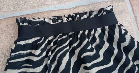 H&M Mini Rock mit Zebra Muster XS wie NEU