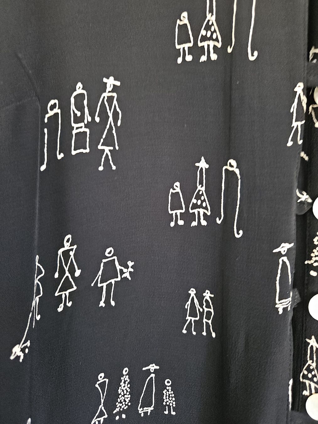 Ulla Popken Blusen: Ulla Popken Bluse Schwarz mit Print Grösse 46/48 – Gebraucht aus Urdorf von Colina 3