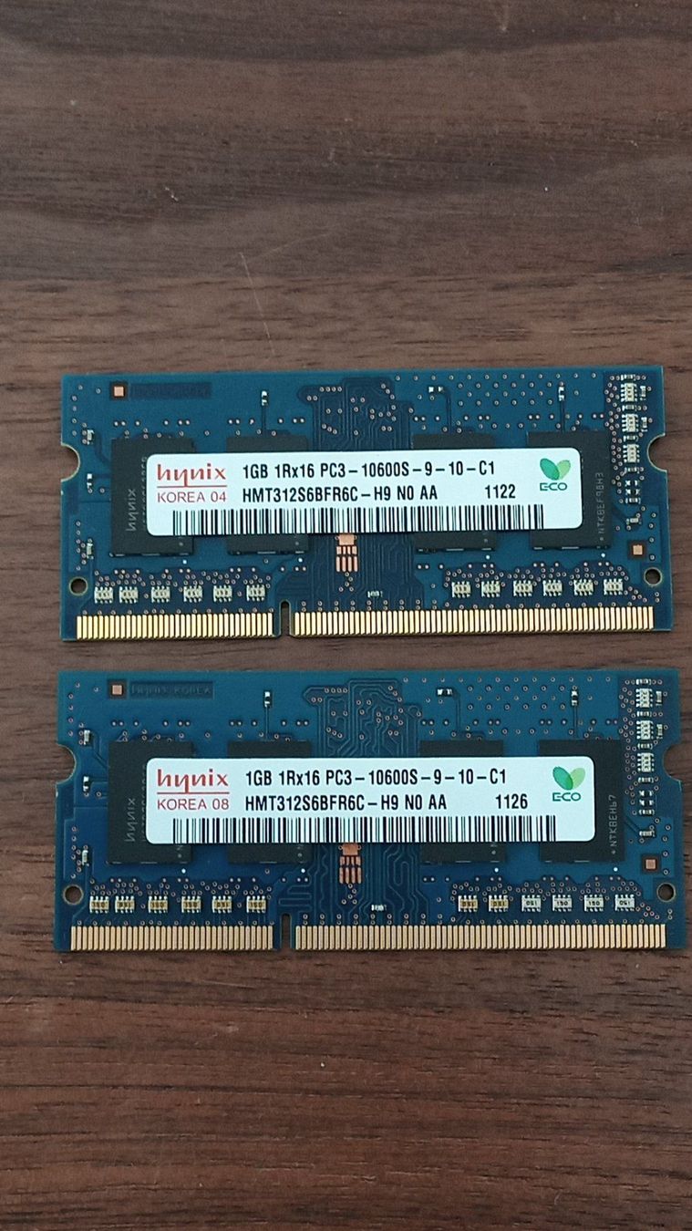 Memory / RAM: 1GB 1Rx16 PC3-10600S-9-10-C1 – Gebraucht aus Zürich von danihell 1