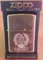 Zippo Harley Davidson 90 Years Gold Tone 1993 NOS