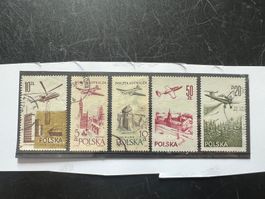 Polen  Vintage-Flugzeuge  Lot gest.  (A641)