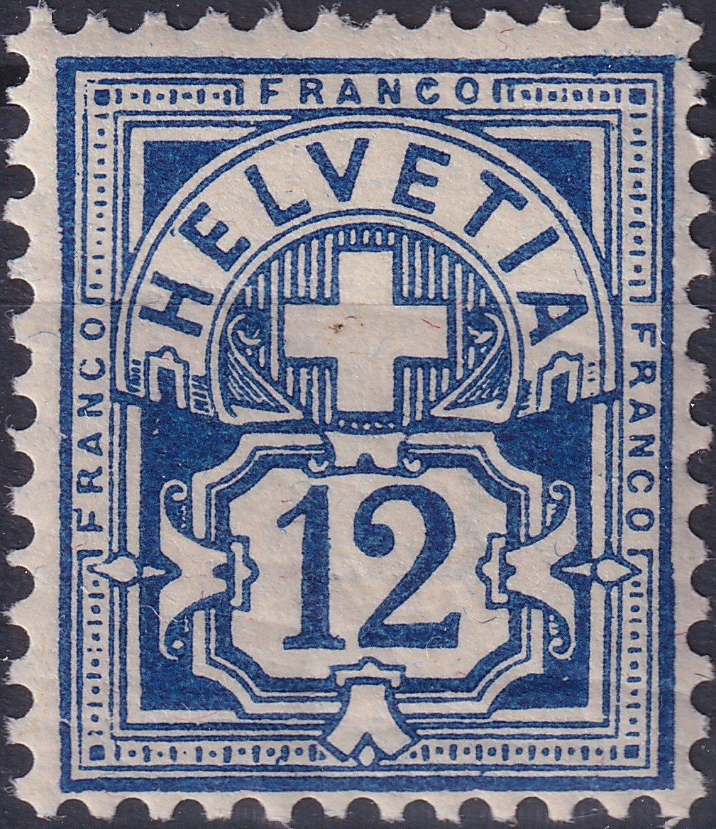 Tutti i francobolli: 1906: Ziffermuster: Nr.84 ** postfrisch, Kat: 30.- – Usato da Sursee venduto da Luzernerraute