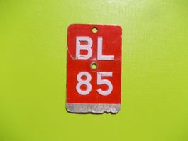 Velonummer / Fahrradnummer  BL 85
