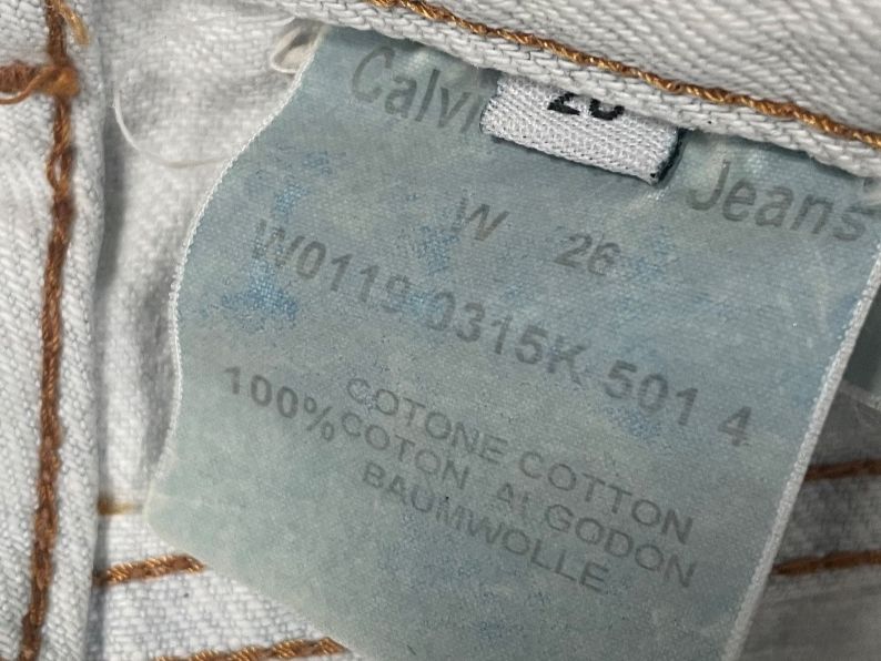 Calvin Klein Jeans: Jeans Calvin Klein Vintage W26 white – Gebraucht aus Minusio von Pink222 6