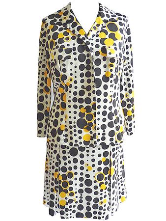 Kostüm Deux-Piece M/L mit Tupfen Opart VINTAGE 1970s