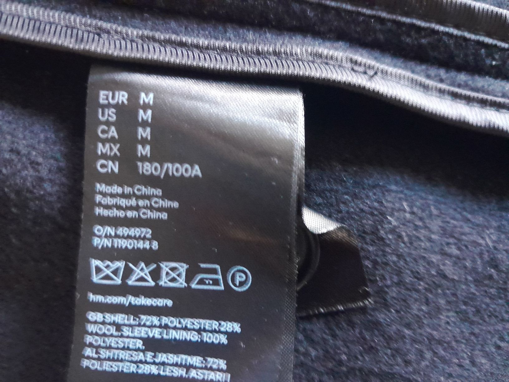 H&M Cappotti: manteau noir taille M – Usato da Genève venduto da ang_fd8z 4