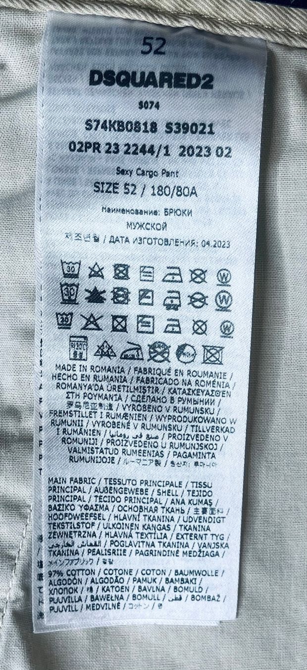 Dsquared2 Hosen: Dsquared2 Cargohose im Bikerstyle Baumwolle Herren Gr. 52 – Gebraucht aus Kreuzlingen von schmitho 6